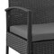 Manhattan Comfort Noli  Steel Rattan 3-Piece Patio Conversation Set with Cushions in Grey OD-CV006-GY - alternate 7